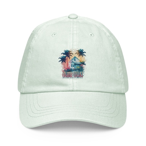 [ID: 481-G391] Coconut Cottage Pastel Baseball Hat