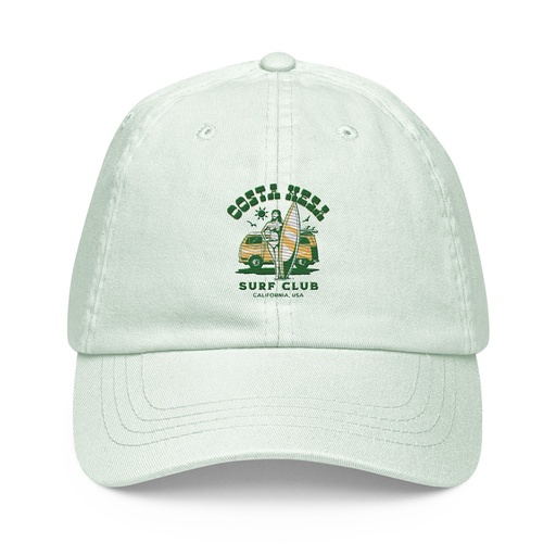 [ID: 481-G425] Costa Mesa Surf Club - Campervan Pastel Baseball Hat
