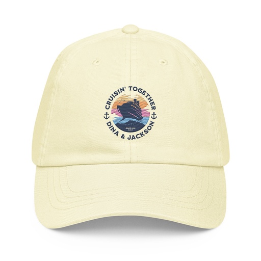 [ID: 481-G441] Cruisin' Together - Cruise Ship Pastel Baseball Hat