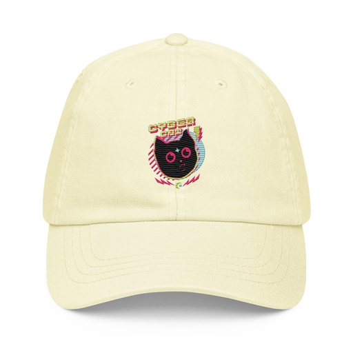 [ID: 481-G456] Cyber Cat - Neon Color Pastel Baseball Hat