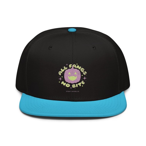 [ID: 77-G44] All Fangs No Bite - Halloween Snapback