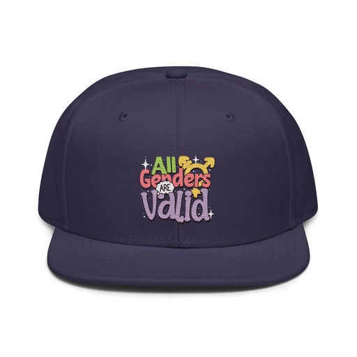 [ID: 77-G45] All Genders are Valid Snapback
