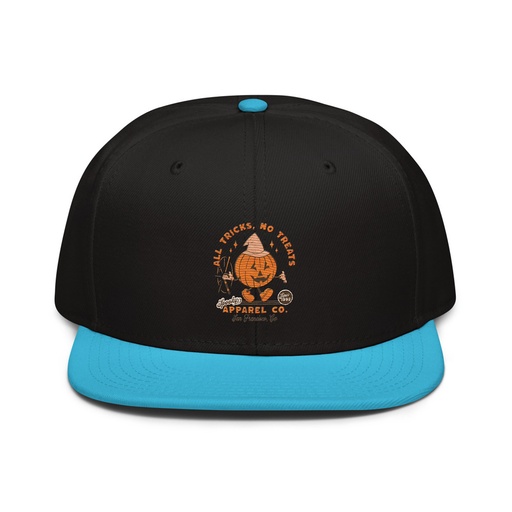 [ID: 77-G47] All Tricks No Treats - Pumpkin Mascot Snapback