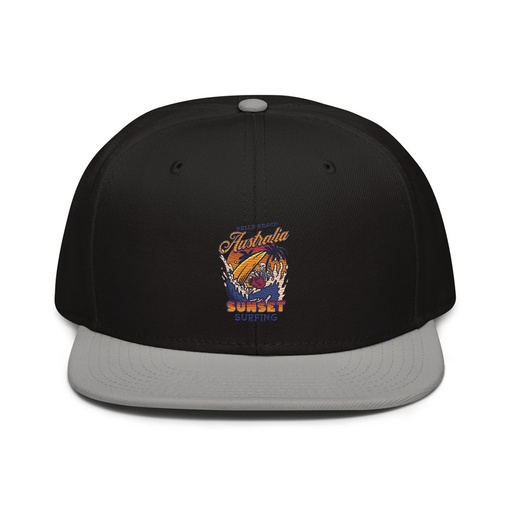 [ID: 77-G180] Bells Beach Australia Sunset Surfing Snapback