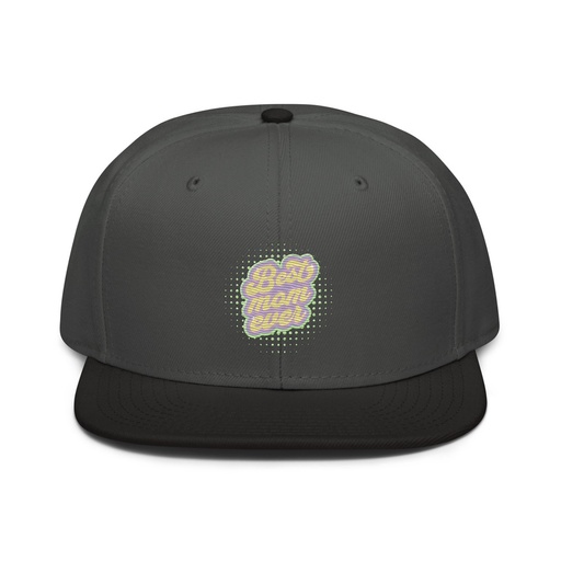 [ID: 77-G188] Best Mom Ever - Retro Typography Snapback