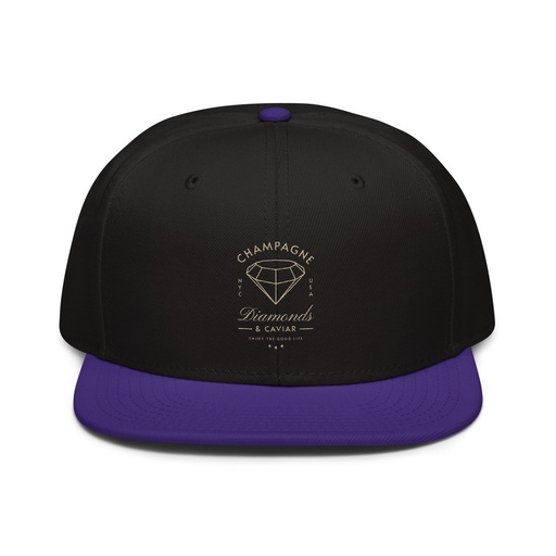 [ID: 77-G215] Black Diamonds - Elegant Snapback