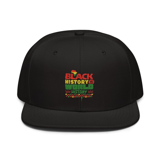 [ID: 77-G219] Black History is World History - Heritage Awareness Snapback