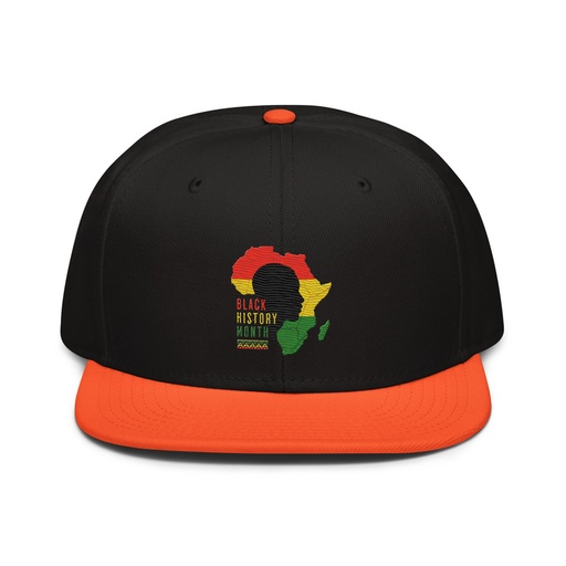 [ID: 77-G221] Black History Month - African Continent Snapback