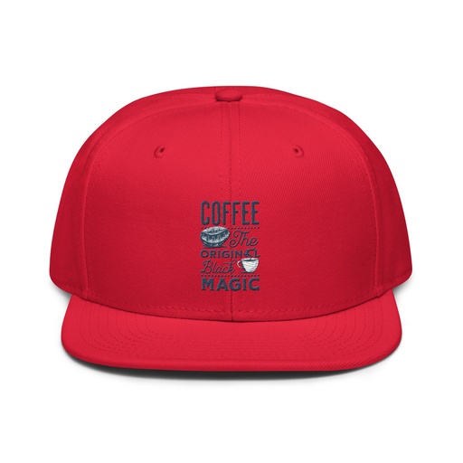 [ID: 77-G227] Black Magic Coffee - Simple Cup Snapback