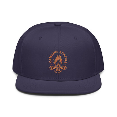[ID: 77-G324] Camping Bonfire - Firewood Snapback