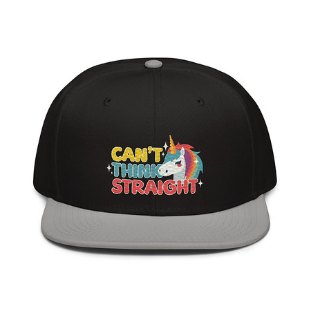 [ID: 77-G328] Can't Think Straight (2) Snapback