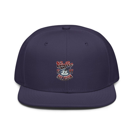 [ID: 77-G403] Coffee is my Religion - Funny Snapback