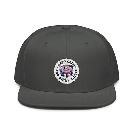 [ID: 77-G409] Colorful Fun Retro Style Coffee Quote Snapback