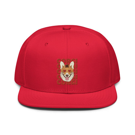 [ID: 77-G421] Corgi Loves - Cute Dog Snapback