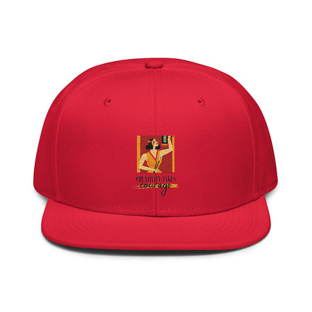 [ID: 77-G434] Creativity Takes Courage Snapback