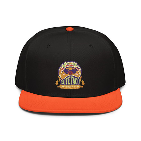 [ID: 77-G454] Cute Taco - Colorful Mexican Tortilla Snapback