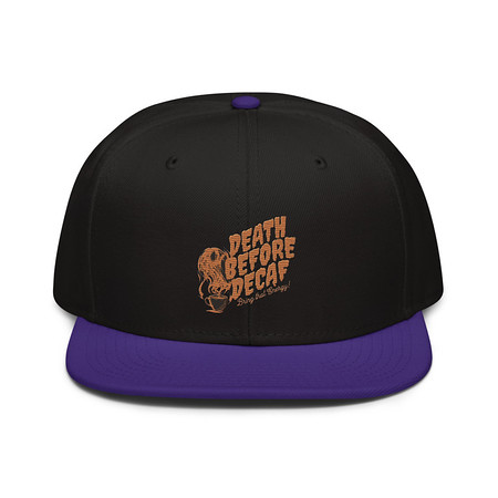 [ID: 77-G475] Death Before Decaf - Coffee Snapback