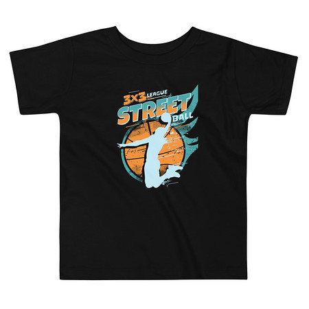 [ID: 306-G6] 3x3 Basketball League Toddler Staple Tee
