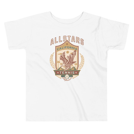 [ID: 306-G46] All Stars Tennis - Eagle Badge Toddler Staple Tee
