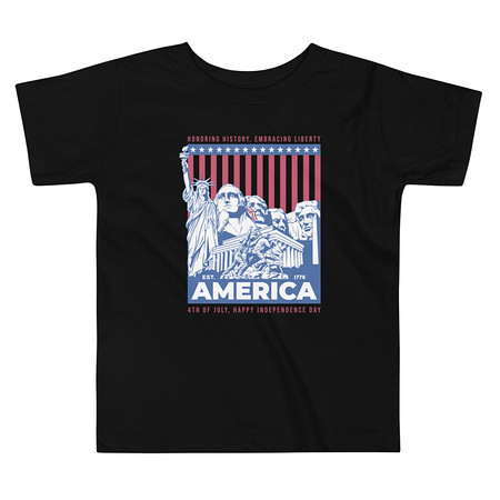 [ID: 306-G58] AMERICA (2) Toddler Staple Tee