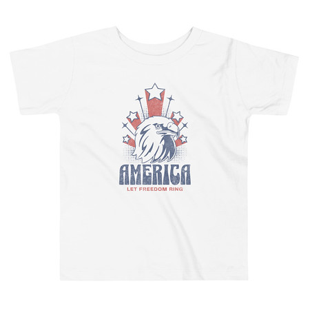 [ID: 306-G63] America Toddler Staple Tee