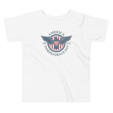 [ID: 306-G67] American Eagle Badge Toddler Staple Tee
