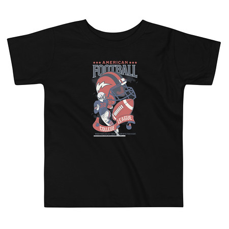 [ID: 306-G68] American Football - Athletic College League Toddler Staple Tee