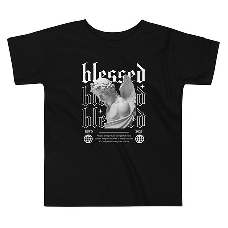 [ID: 306-G81] Angel Toddler Staple Tee