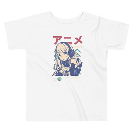 [ID: 306-G89] Anime Girl Toddler Staple Tee