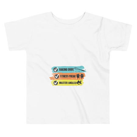 [ID: 306-G120] Awesome Dad Checklist Toddler Staple Tee
