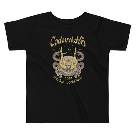 [ID: 306-G137] Band Merchandise Tour Illustration Toddler Staple Tee