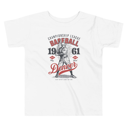 [ID: 306-G140] Baseball Championship League - University Sports Team Toddler Staple Tee