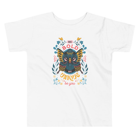 [ID: 306-G154] Be Bold Be Unique Toddler Staple Tee