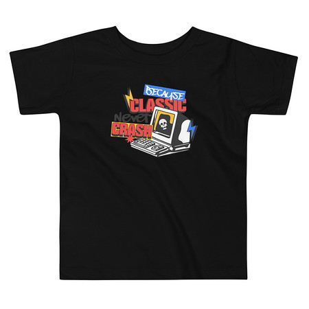 [ID: 306-G175] Because Classic Never Crash Toddler Staple Tee