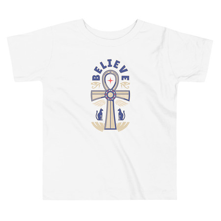 [ID: 306-G178] Believe  - Faith Symbol Toddler Staple Tee