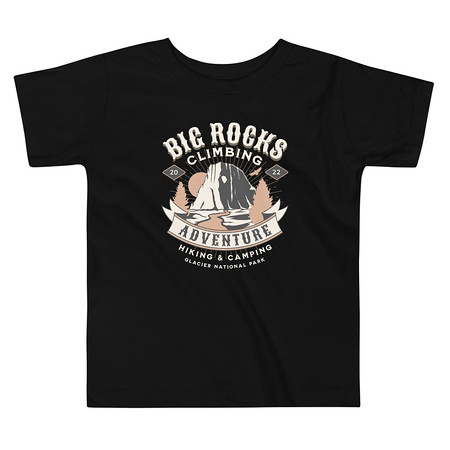 [ID: 306-G203] Big Rocks Climbing - Outdoor Adventure Toddler Staple Tee