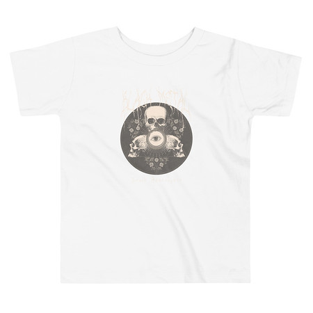 [ID: 306-G228] Black Metal - Hardcore skull theme design Toddler Staple Tee