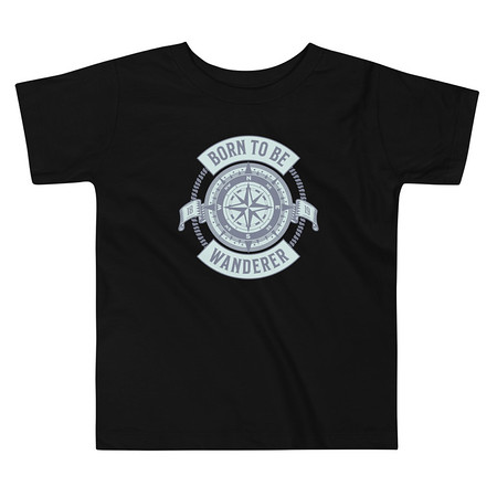 [ID: 306-G261] Born to be Wanderer - Compass Toddler Staple Tee