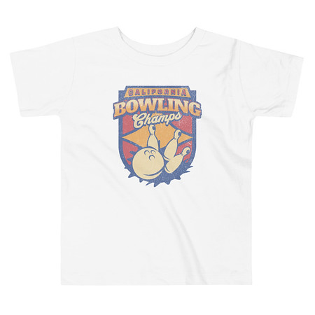 [ID: 306-G275] Bowling Championship - Retro Athlectic Sports Toddler Staple Tee