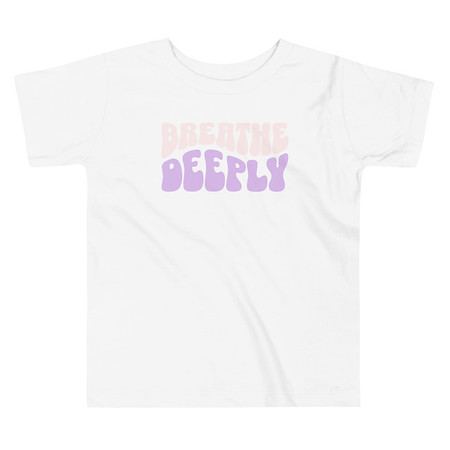 [ID: 306-G283] Breathe Deeply Toddler Staple Tee