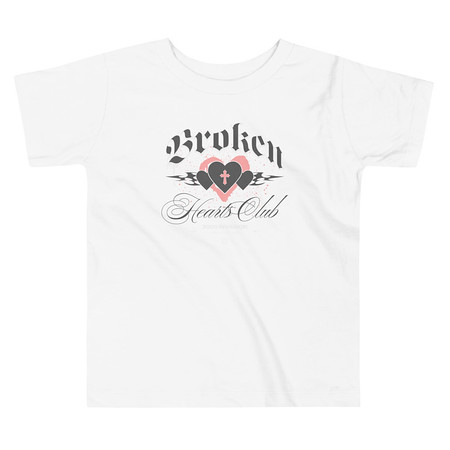 [ID: 306-G287] Broken Hearts Club Toddler Staple Tee