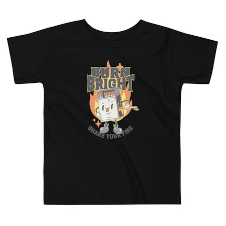 [ID: 306-G297] Burn Bright Toddler Staple Tee