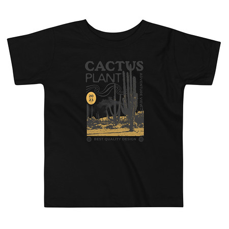 [ID: 306-G304] Cacus Plant - Desert Toddler Staple Tee