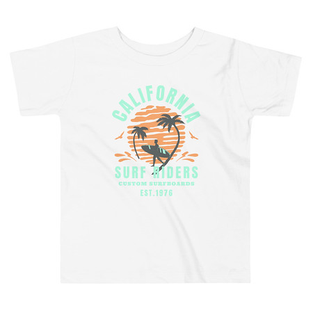 [ID: 306-G317] California Surf Riders - Beach Toddler Staple Tee