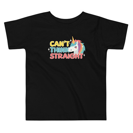 [ID: 306-G328] Can't Think Straight (2) Toddler Staple Tee