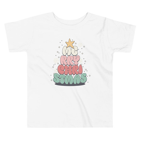 [ID: 306-G334] Cartoony Christmas Tree Toddler Staple Tee