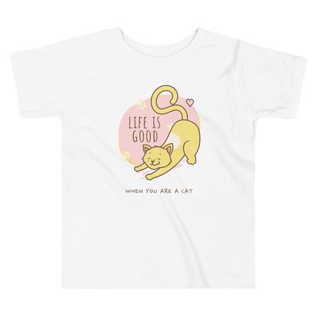 [ID: 306-G338] Cat Life - Humor Toddler Staple Tee