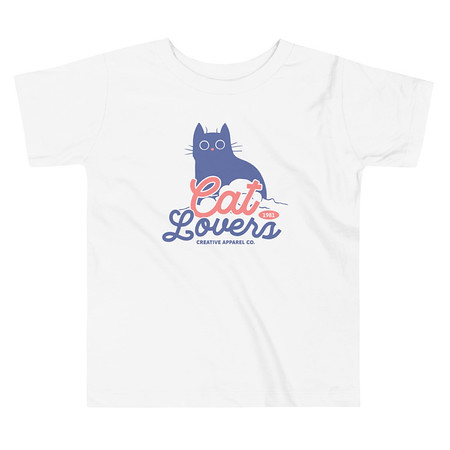 [ID: 306-G347] Cats Lovers Toddler Staple Tee