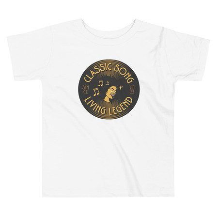 [ID: 306-G385] Classic Song - Music Record Toddler Staple Tee