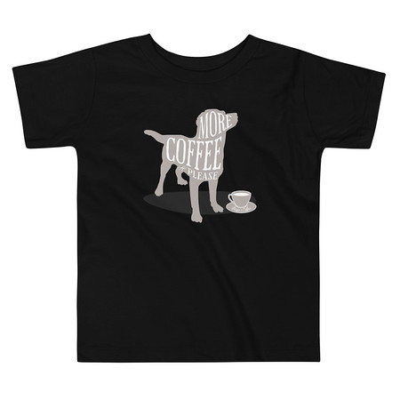 [ID: 306-G399] Coffee Dog Toddler Staple Tee